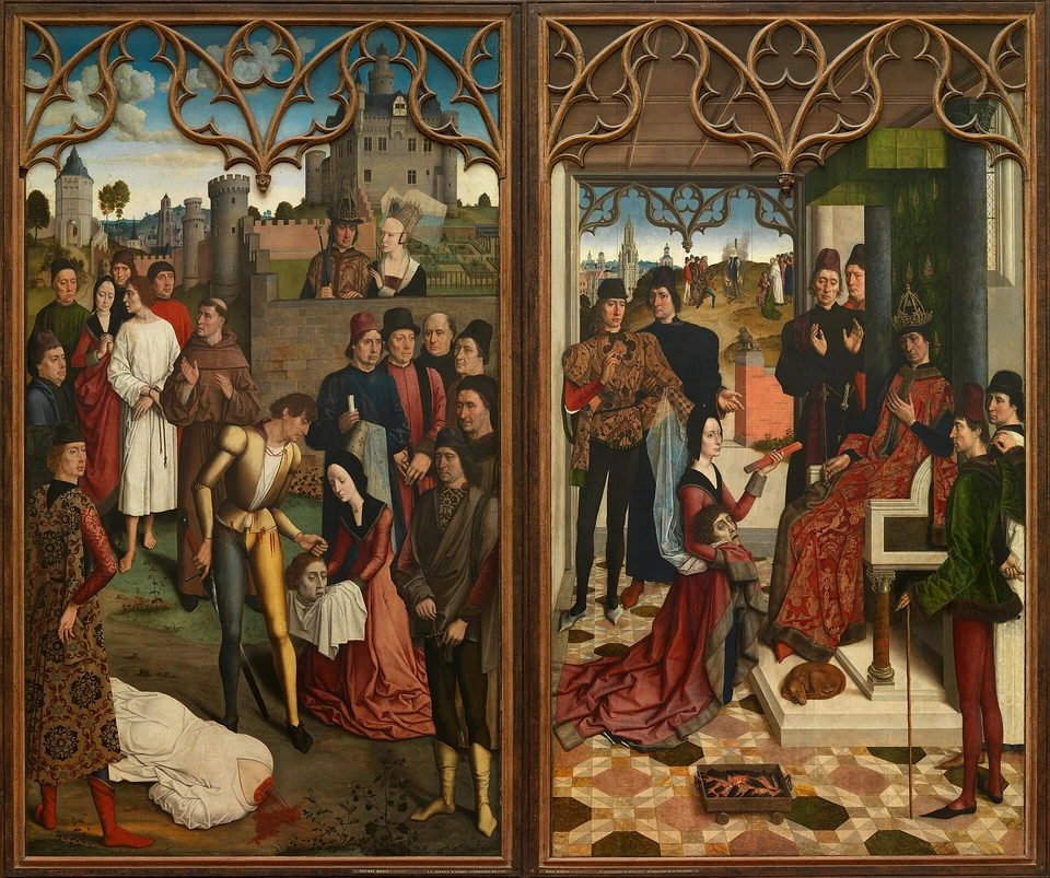 Two panels of Bouts’s Justice of Emperor Otto