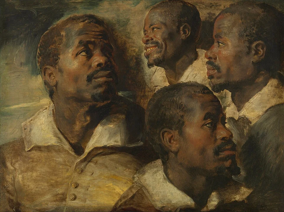 Four studies of a head