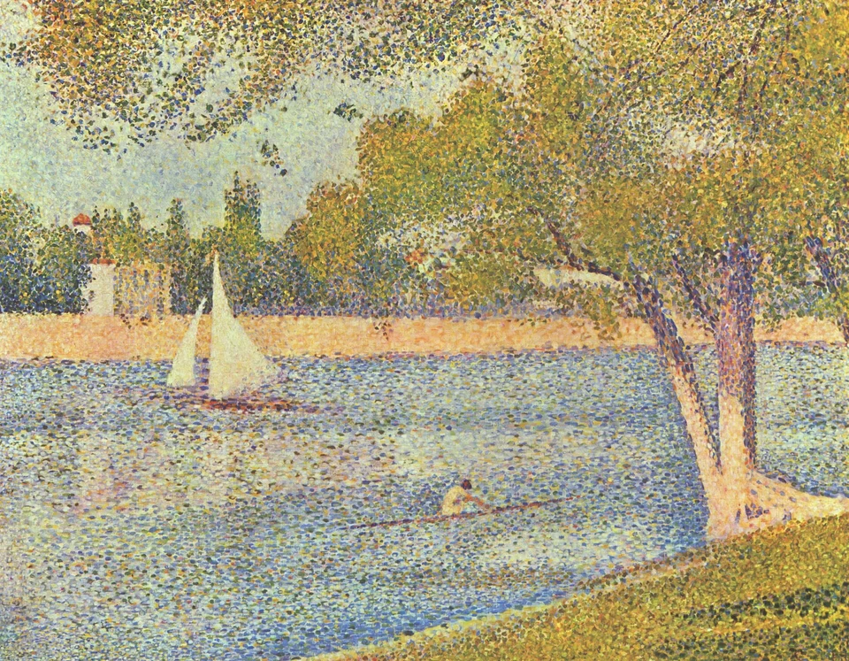 Seurat’s River Seine at La Grande Jatte, Brussels collection